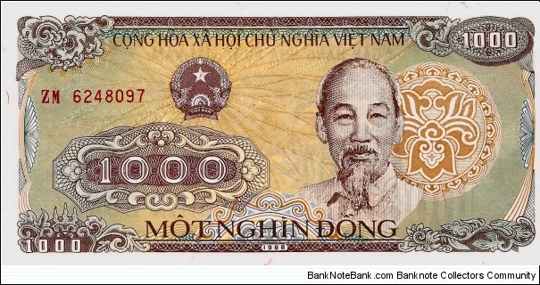 VIETNAM 1000 Dong  Banknote
