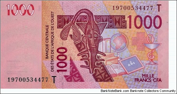 WEST AFRICAN STATES - TOGO 1000 Francs  Banknote