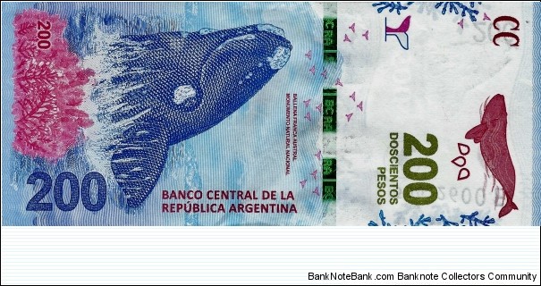 ARGENTINA 200 Pesos  Banknote
