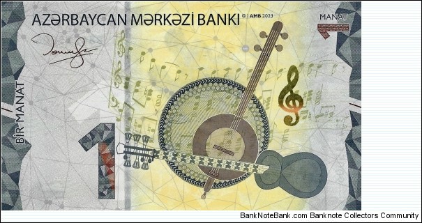 AZERBAIJAN 1 Manat  Banknote