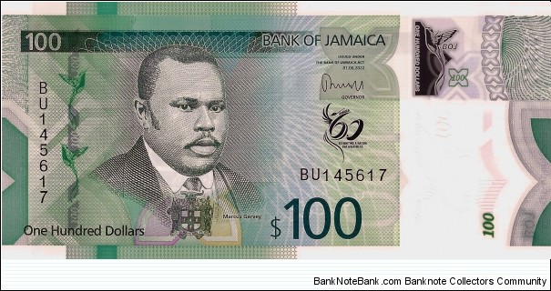 JAMAICA 100 Dollars Banknote
