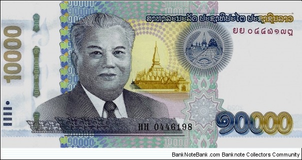 LAOS 10.000 Kip  Banknote