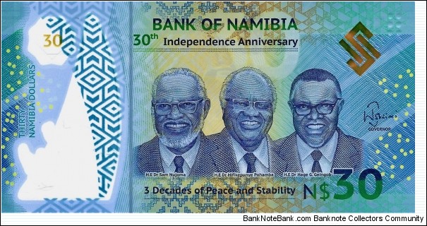 NAMIBIA 30 Dollars  Banknote