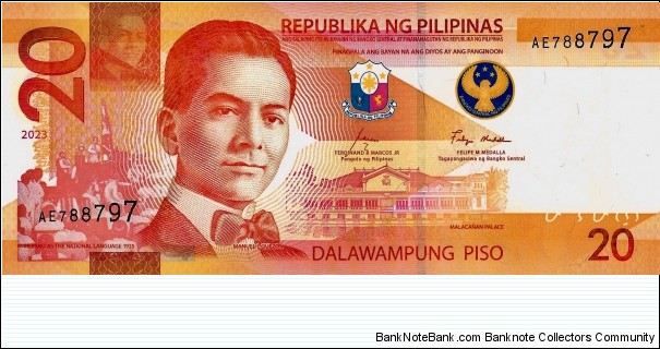 PHILIPPINES 20 Piso  Banknote