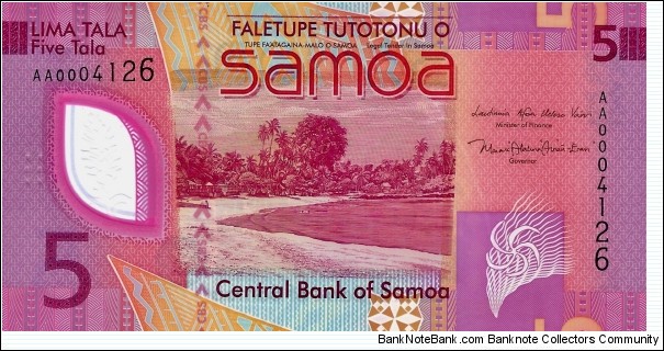 SAMOA 5 Tala  Banknote