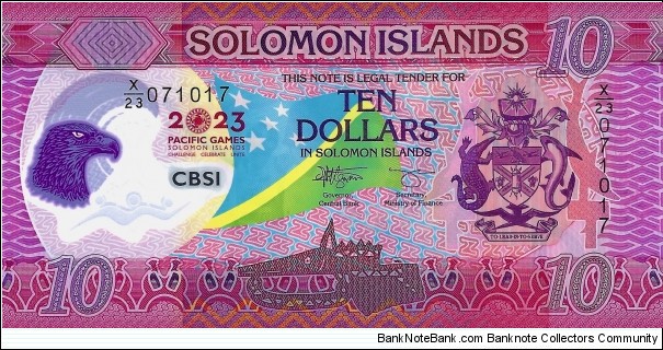 SOLOMON ISLANDS 10 Dollars  Banknote