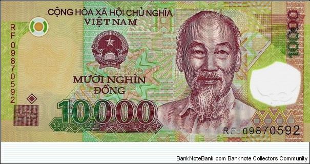VIETNAM 10,000 Dong  Banknote