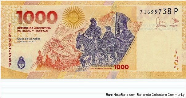 Banknote from Argentina year 2023