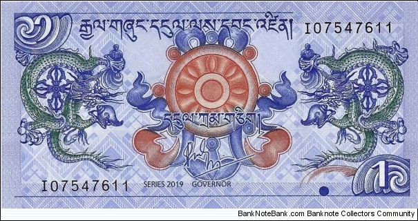 BHUTAN 1 Ngultrum  Banknote