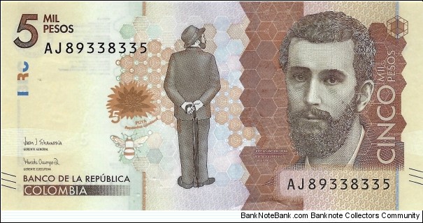 COLOMBIA 5000 Pesos  Banknote