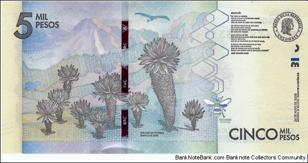 Banknote from Colombia year 2020