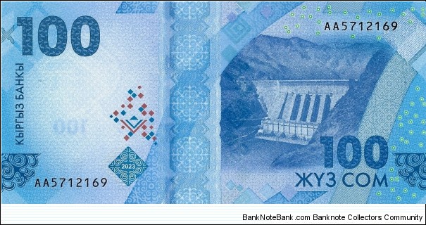 Banknote from Kyrgyzstan year 2023