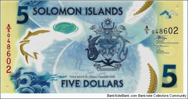 SOLOMON ISLANDS 5 Dollars Banknote