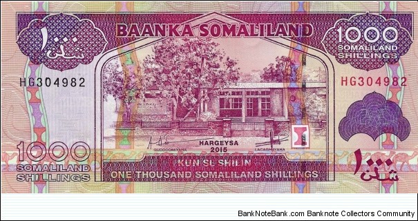 SOMALILAND 1000 Shillings  Banknote