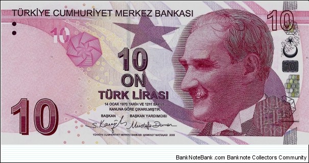 TURKIYE 10 Lira Banknote