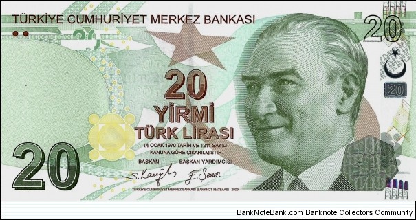 TURKIYE 20 Lira Banknote