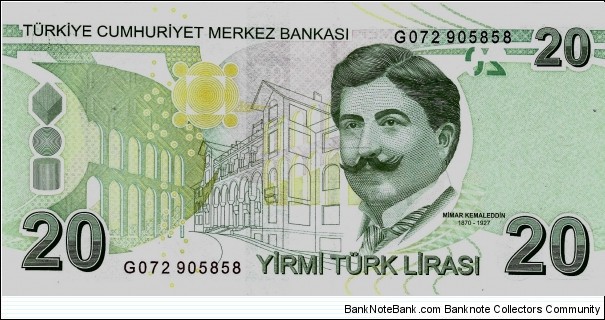 Banknote from Turkey year 2009