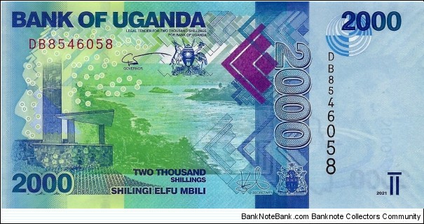 UGANDA 2000 Shillings  Banknote