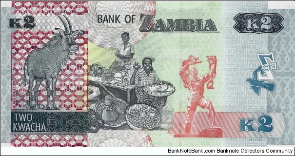 Banknote from Zambia year 2021