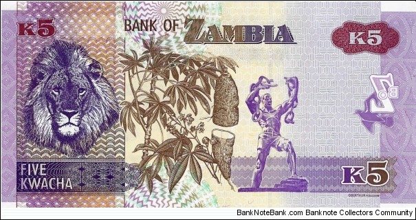 Banknote from Zambia year 2021