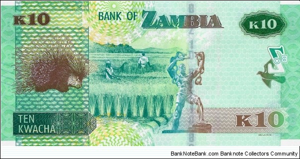 Banknote from Zambia year 2022