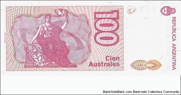 Banknote from Argentina year 1989