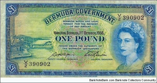 BERMUDA 1 Pound Banknote