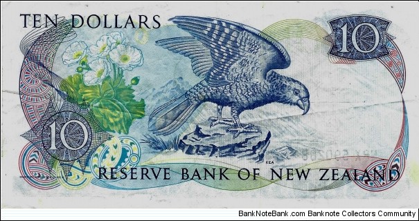Banknote from New Zealand year 1985