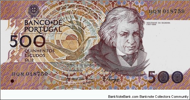 PORTUGAL 500 Escudos Banknote
