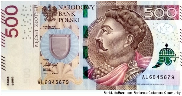 Poland 500 Złotych AL6845679 Banknote