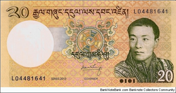 BHUTAN 20 Ngultrum Banknote
