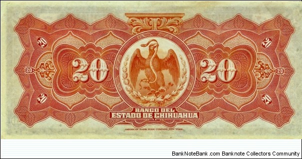Banknote from Mexico year 1913