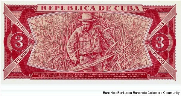 Banknote from Cuba year 1988