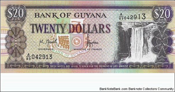 GUYANA 20 Dollars Banknote