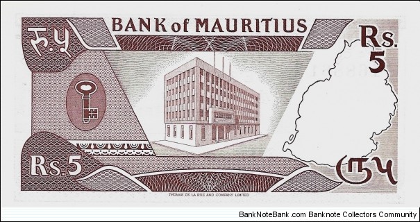 Banknote from Mauritius year 1985