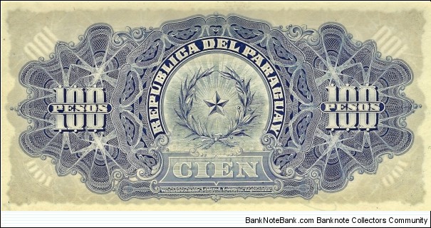 Banknote from Paraguay year 1907