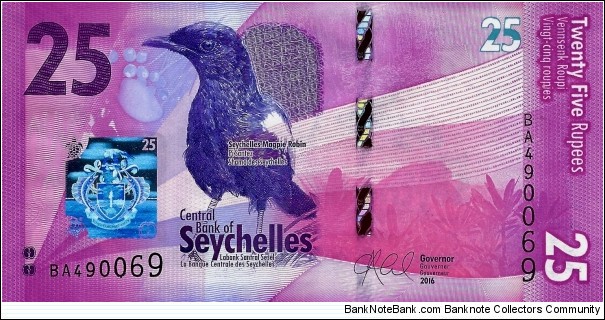 SEYCHELLES 25 Rupees Banknote