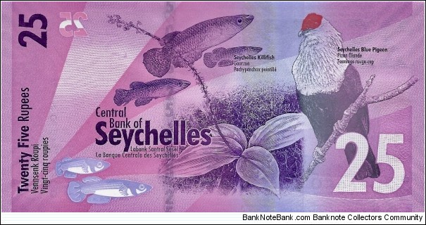 Banknote from Seychelles year 2016