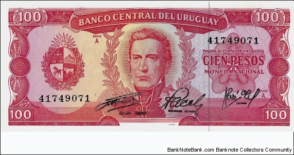 URUGUAY 100 Pesos Banknote
