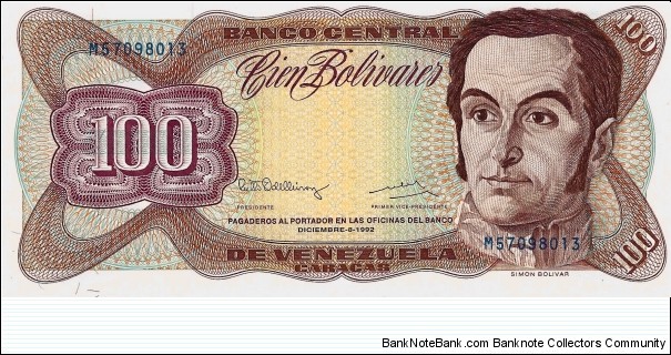 VENEZUELA 100 Bolivares Banknote