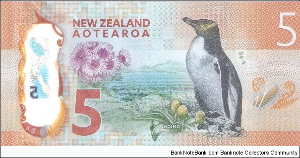 Banknote from New Zealand year 2015