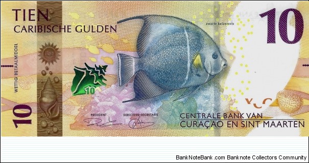 CURACAO & ST MAARTEN 10 Gulden Banknote