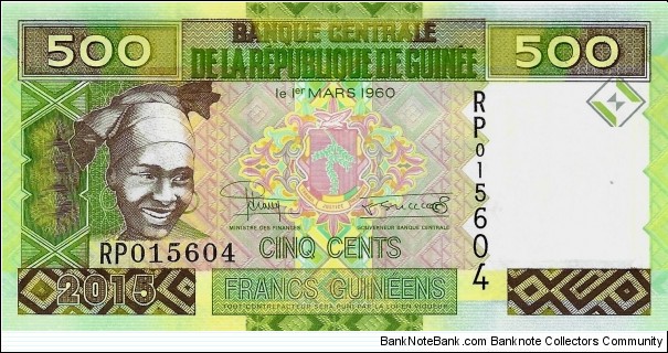 GUINEA 500 Francs Banknote