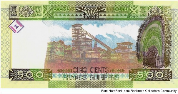 Banknote from Guinea year 2015