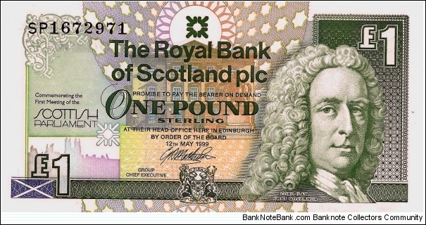 SCOTLAND 1 Pound (Royal Bank of Scotland) Banknote