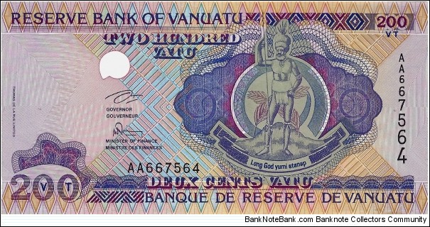 VANUATU 200 Vatu Banknote