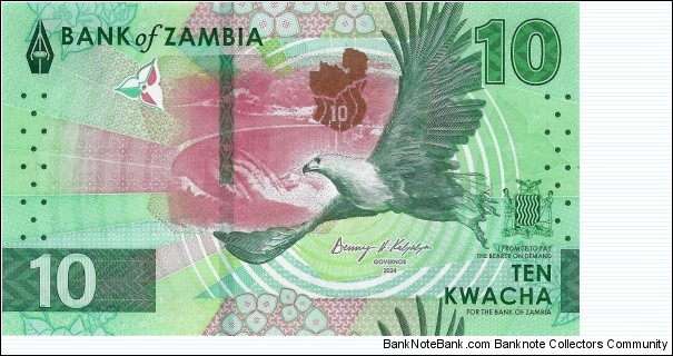 ZAMBIA 10 Kwacha Banknote