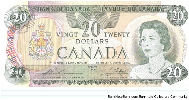 20 dollars; 1979. Banknote